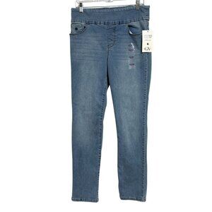 NEW Gloria Vanderbilt Amanda Size 10 Pull-On Denim Jeans Women’s Slimming‎ Panel